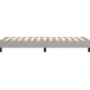 vidaXL - Bed frame zonder matras - Lichtgrijs - Stof - 90x200 cm