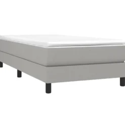 vidaXL - Bed frame zonder matras - Lichtgrijs - Stof - 90x200 cm