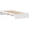 vidaXL - Bedframe zonder matras massief grenenhout wit 75x190 cm