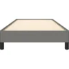 vidaXL - Bed frame zonder matras - Donkergrijs - Stof - 90x190 cm
