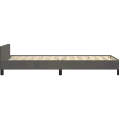 vidaXL - Bed frame zonder matras - Donkergrijs - Fluweel - 90x200 cm