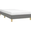vidaXL - Bed frame zonder matras - Grijs en geel - Stof - 80x200 cm