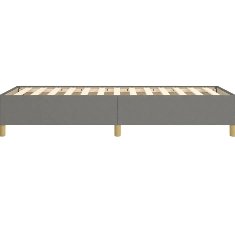 vidaXL - Bed frame zonder matras - Donkergrijs - Stof - 80x200 cm