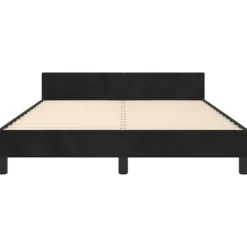 vidaXL - Bed frame zonder matras - Zwart - Fluweel - 140x200 cm