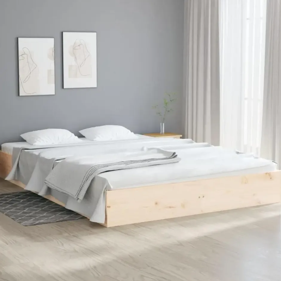 vidaXL - Bed frame zonder matras - Massief hout - 120x200 cm