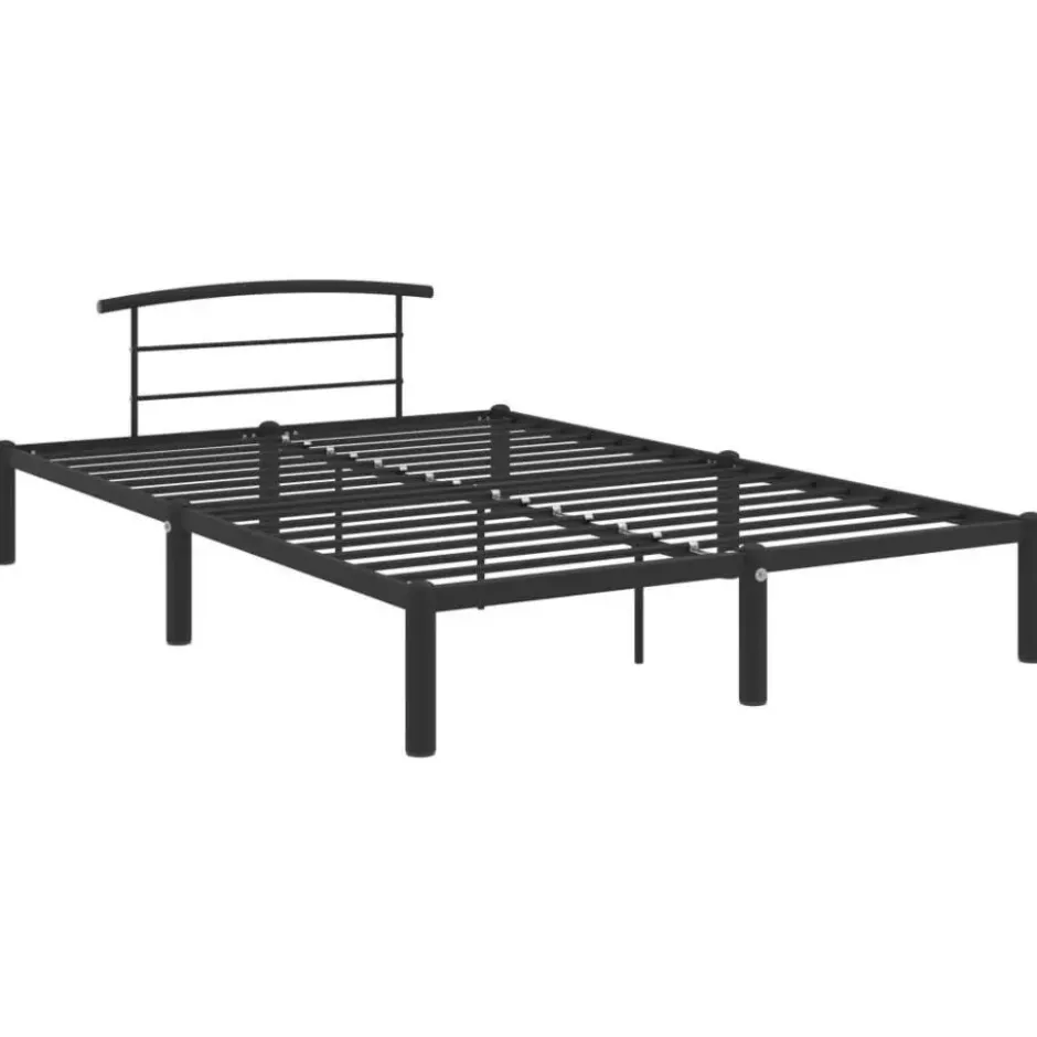vidaXL - Bed frame - Zwart - Metaal - 120x200 cm