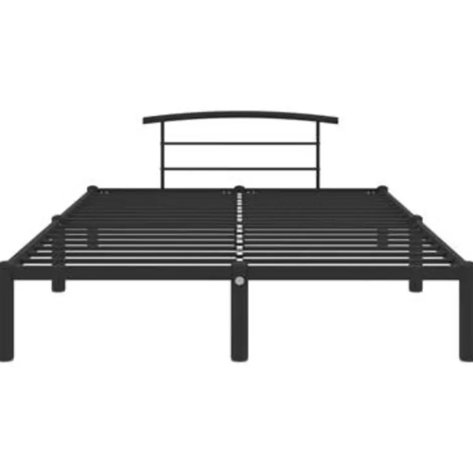 vidaXL - Bed frame - Zwart - Metaal - 120x200 cm