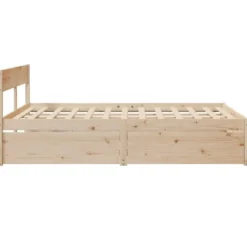 vidaXL - Bed incl. hoofdbord en lades - Massief grenenhout - 140x200 cm