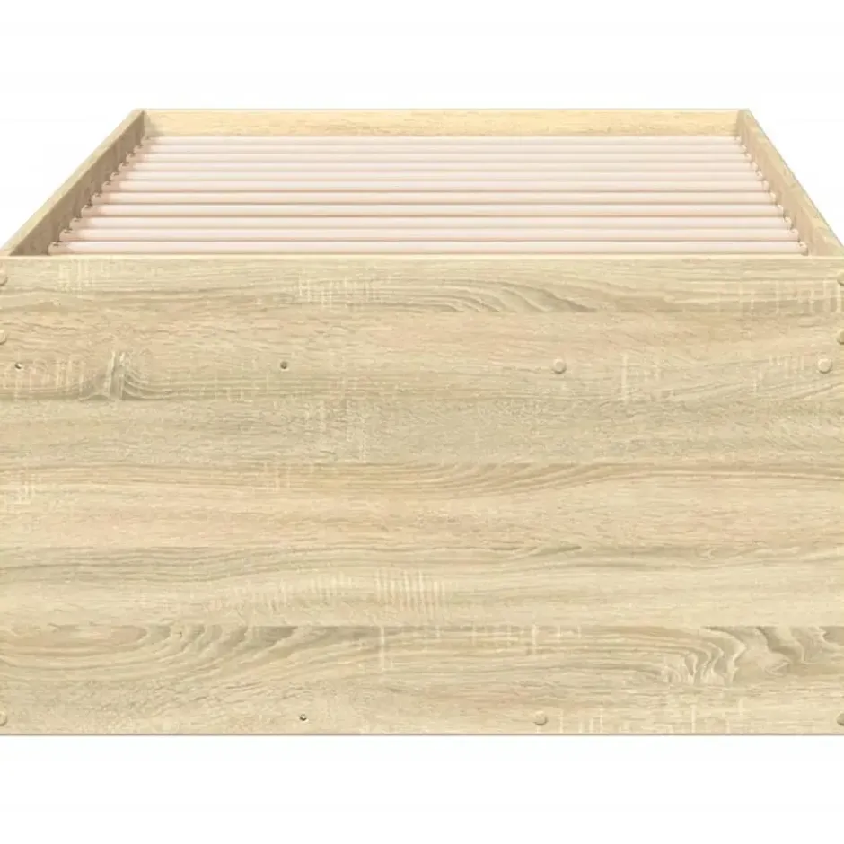 vidaXL - Bed met lades - Bruin - Hout - 90 x 200 cm - Zonder matras