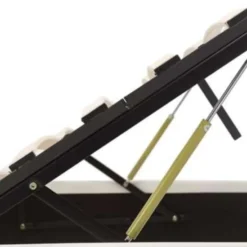 vidaXL - Bed met opbergruimte - Hydraulisch - Wit - Kunstleer - 90x200 cm