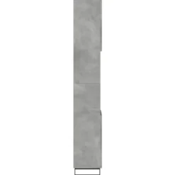 vidaXL - Betongrijs Kolomkast met 2 deuren 2 vakken - Hout - 30x30x190 cm