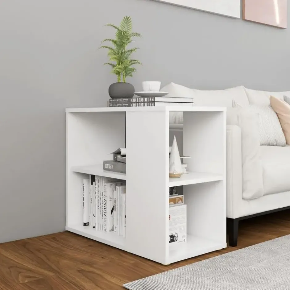 vidaXL - Bijzetkast - Wit - Bewerkt hout