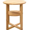 vidaXL - Bijzettafel - Bruin - Hout