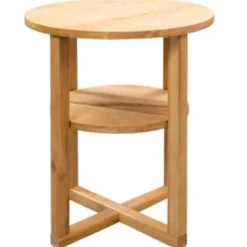 vidaXL - Bijzettafel - Bruin - Hout