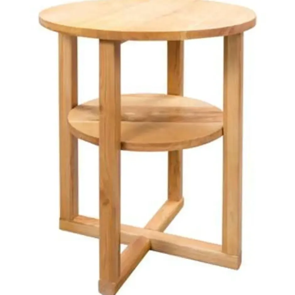 vidaXL - Bijzettafel - Bruin - Hout