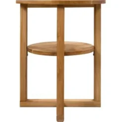 vidaXL - Bijzettafel - Bruin - Hout