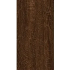 vidaXL Bijzettafel met opbergruimte - Bruin eiken - Bewerkt hout - 50x26x50 cm