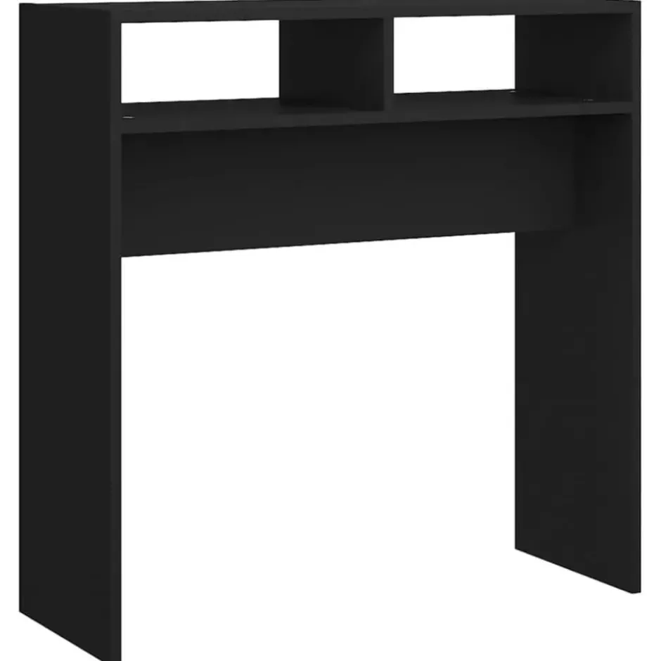 vidaXL - Bijzettafel - Zwart - Bewerkt hout
