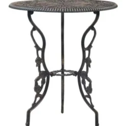 vidaXL - Bistroset - Bruin - Aluminium
