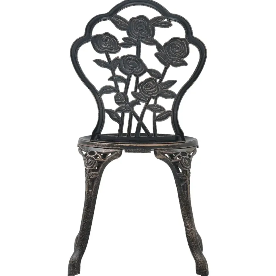 vidaXL - Bistroset - Bruin - Aluminium