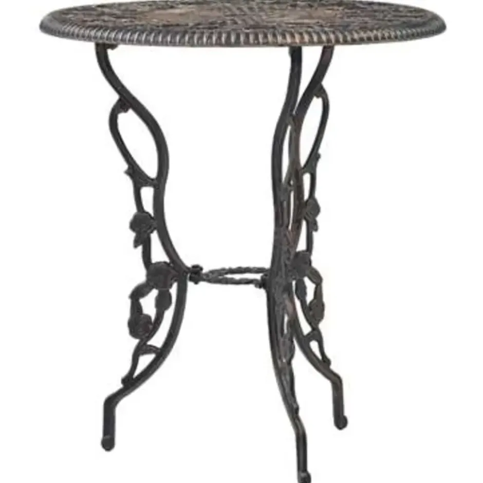 vidaXL - Bistroset - Bruin - Aluminium