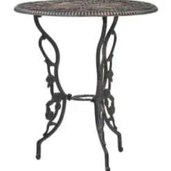 vidaXL - Bistroset - Bruin - Aluminium