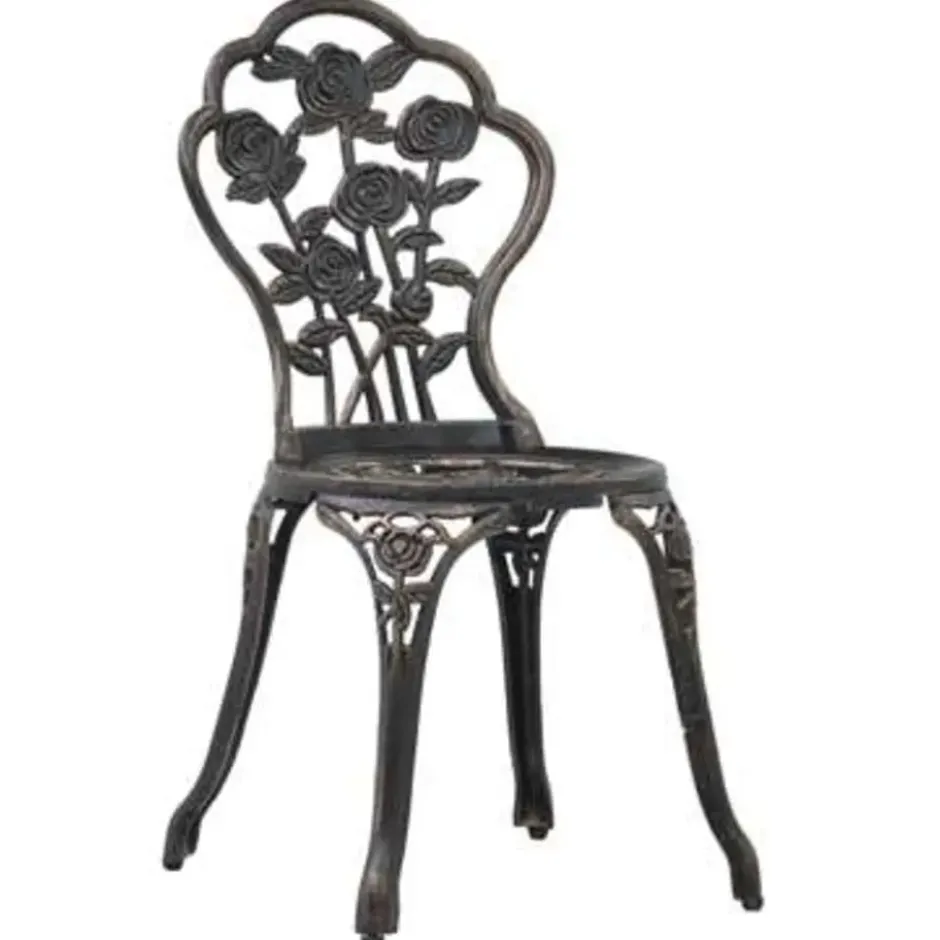 vidaXL - Bistroset - Bruin - Aluminium