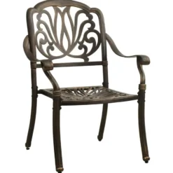 vidaXL - Bistroset - Bruin - Aluminium
