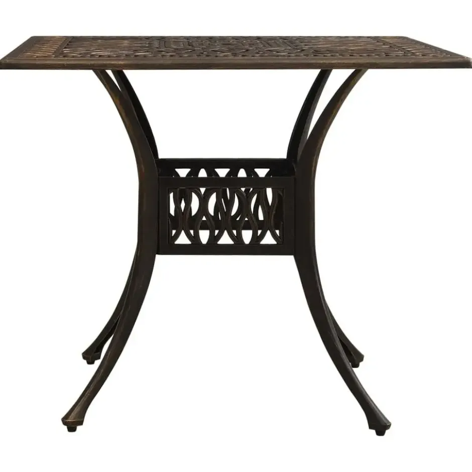 vidaXL - Bistroset - Bruin - Aluminium