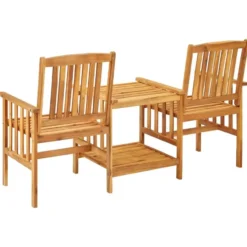 vidaXL - Bistroset - Bruin - Hout