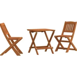 vidaXL - Bistroset voor kinderen - Bruin - Hout - 3 stuks
