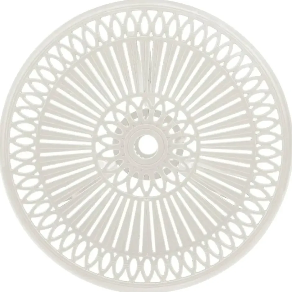 vidaXL - Bistroset - Wit - Aluminium - 3 stuks