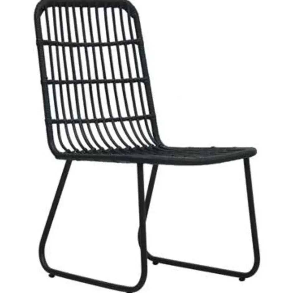 vidaXL - Bistroset - Zwart - Poly rattan
