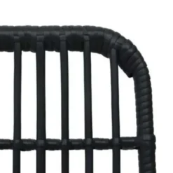 vidaXL - Bistroset - Zwart - Poly rattan
