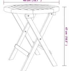 vidaXL - Bistrotafe - Bruin - Acaciahout