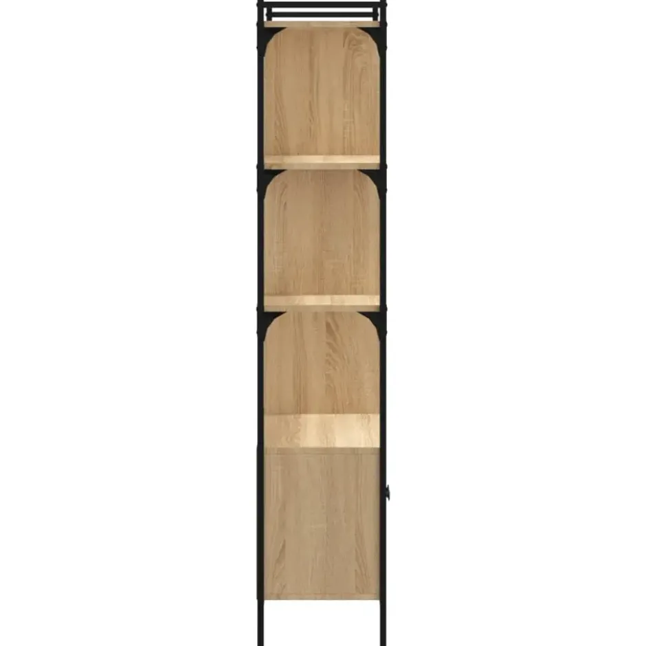 vidaXL - Boekenkast - Bruin - Bewerkt hout