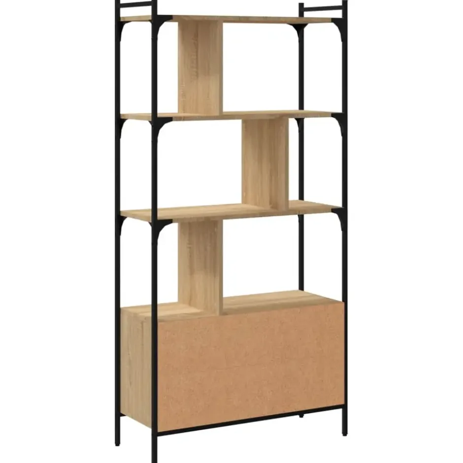 vidaXL - Boekenkast - Bruin - Bewerkt hout