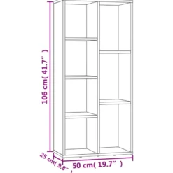 vidaXL - Boekenkast - Bruin - Bewerkt hout