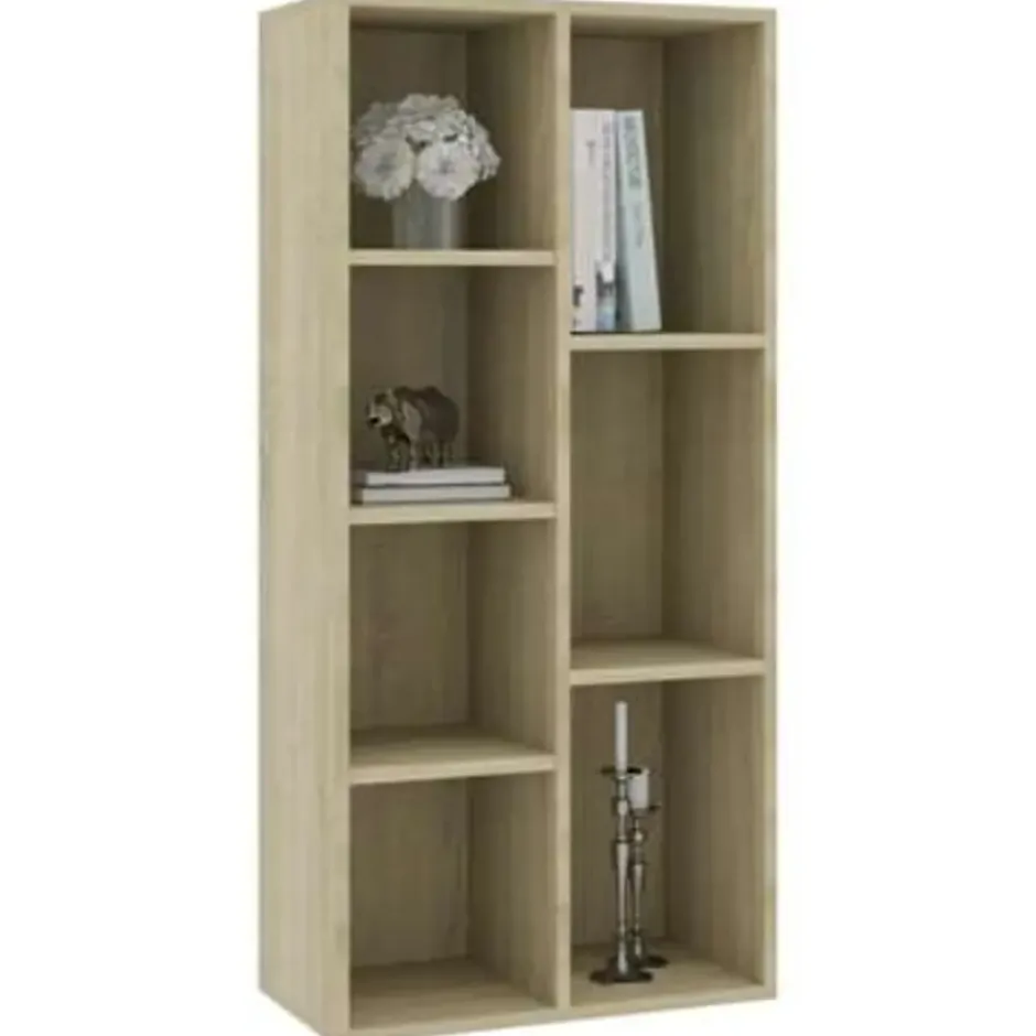vidaXL - Boekenkast - Bruin - Bewerkt hout