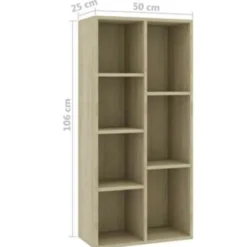 vidaXL - Boekenkast - Bruin - Bewerkt hout