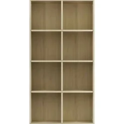 vidaXL - Boekenkast - Bruin - Bewerkt hout