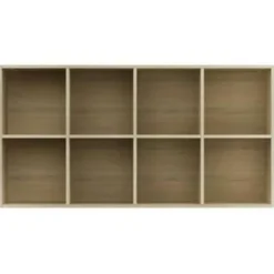 vidaXL - Boekenkast - Bruin - Bewerkt hout