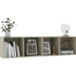 vidaXL - Boekenkast - Bruin - Bewerkt hout