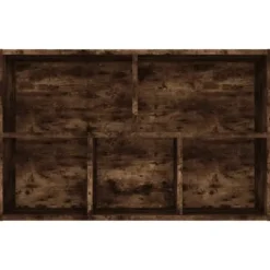 vidaXL - Boekenkast/dressoir met 5 vakken - Gerookt eiken - Hout - 50x25x80 cm