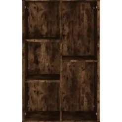 vidaXL - Boekenkast/dressoir met 5 vakken - Gerookt eiken - Hout - 50x25x80 cm
