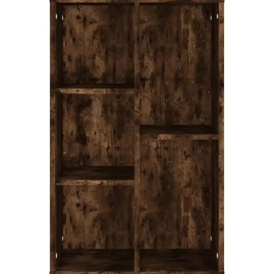 vidaXL - Boekenkast/dressoir met 5 vakken - Gerookt eiken - Hout - 50x25x80 cm