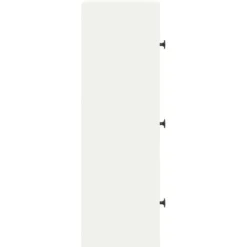 vidaXL - Boekenkast met 3 deuren voor woonkamers - Wit - Hout - 40x24x77 cm