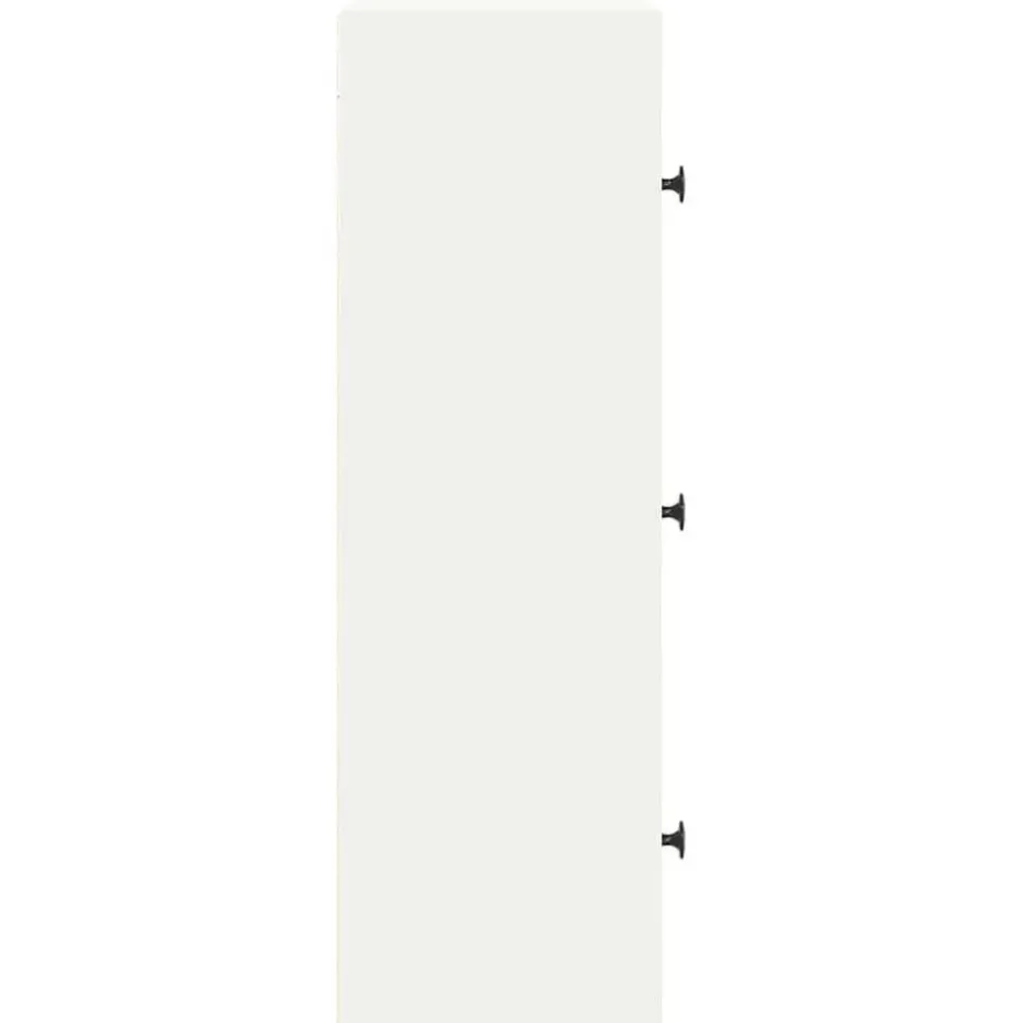 vidaXL - Boekenkast met 3 deuren voor woonkamers - Wit - Hout - 40x24x77 cm