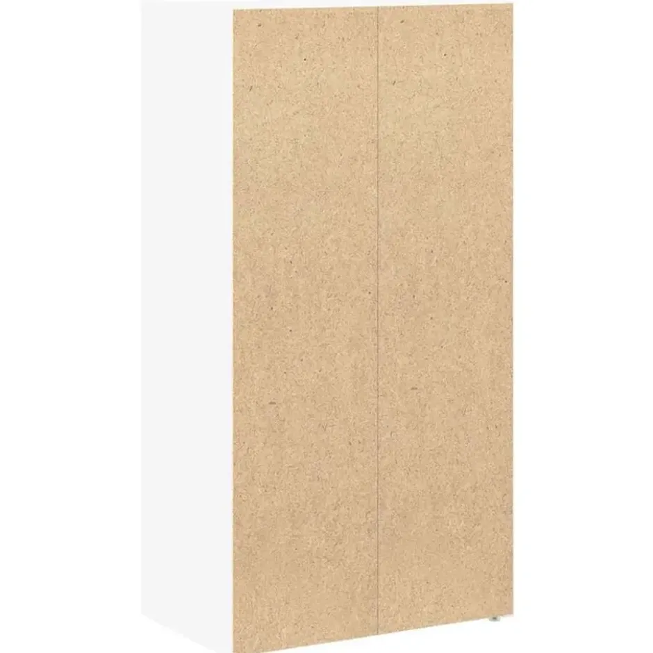 vidaXL - Boekenkast met 3 deuren voor woonkamers - Wit - Hout - 40x24x77 cm