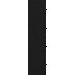 vidaXL - Boekenkast met 4 deuren voor woonkamers - Zwart - Hout - 40x24x102 cm